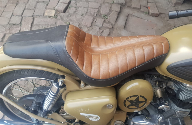 Low Rider Seat For Lower Height Comfortable Seat for Royal Enfield Classic  Standard Electra - Dug Dug Motorcycles